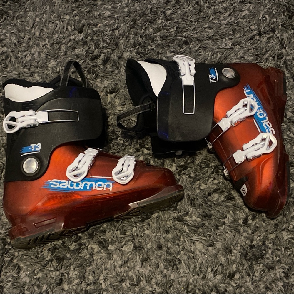 Salomon Kids Ski Boots - Red and Black